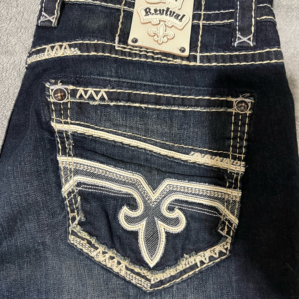LIKE NEW!!! Rock Revival Arran Relaxed Straight Jean 38x28